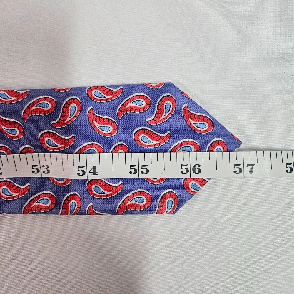 New‎ Roundtree & Yorke Slim Tie Men Paisley Purple 2.75